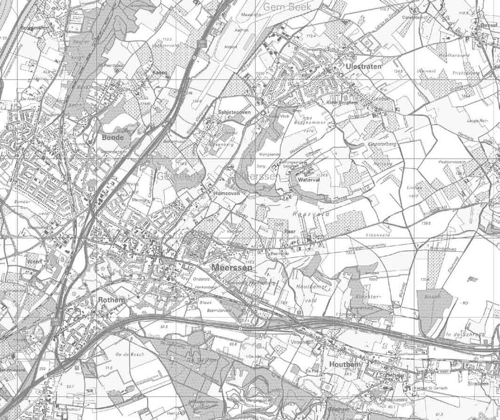 180 182 184 N 328 326 324 55 Ke 50 Ke 45 Ke 40 Ke 35 Ke 322 Luchtvaarterrein Maastricht