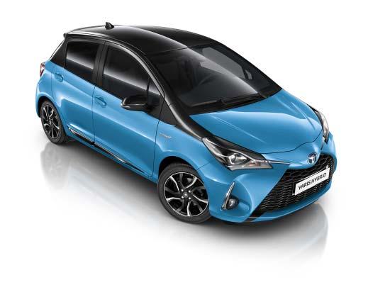 YARIS SKYBLUE EDITION De Toyota Yaris Hybrid is er nu in een zowel opvallende als elegante uitvoering: de Yaris