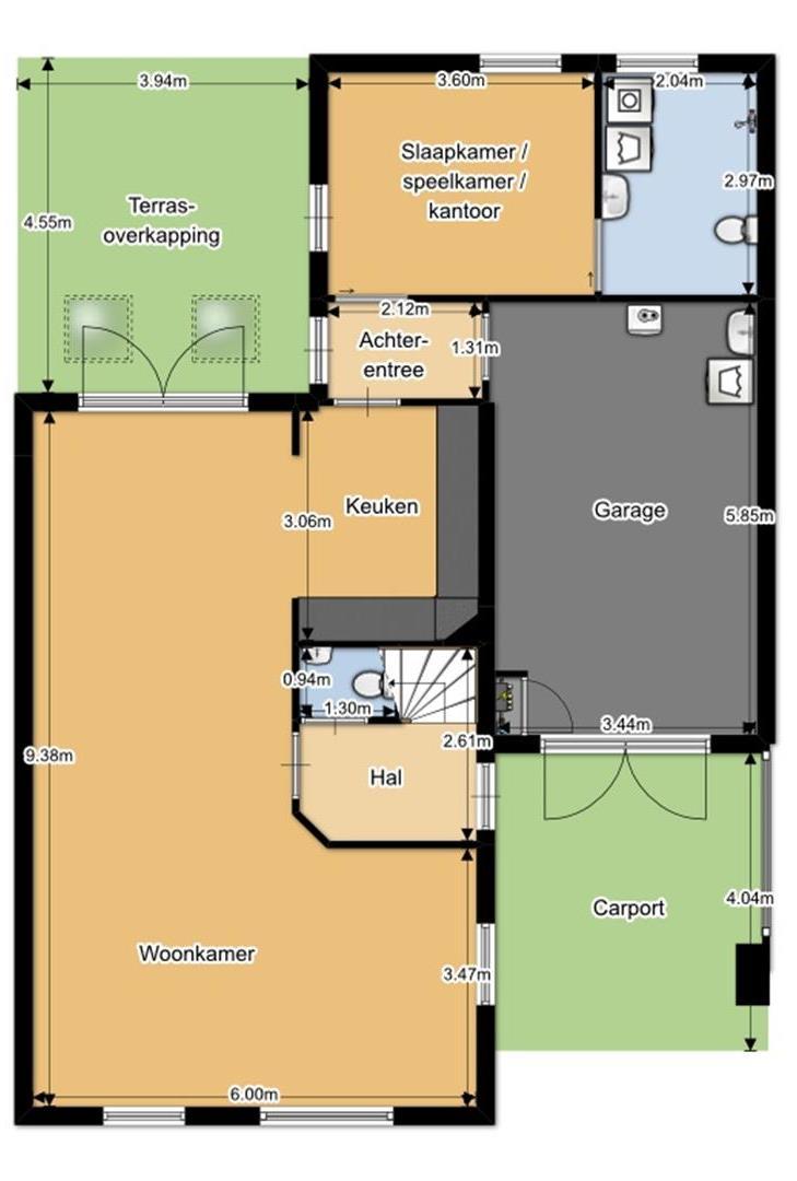 Plattegronden Plattegrond begane grond De tekening is met zorg