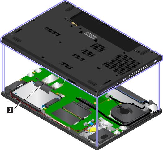 Opmerking: Zorg ervoor dat u, voor de draadloze module die door de gebruiker kan worden geïnstalleerd, alleen door Lenovo goedgekeurde draadloze modules gebruikt voor de computer.