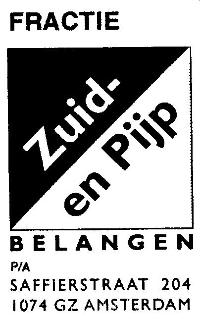 Amsterdam, 14 december 2013 Blad 1 van 5 Telnr. 020-6643282 Stadsdeel Zuid, Leden van het Dagelijks Bestuur, Griffie stadsdeel Zuid. Tevens per fax aan nr. 2524365 en per mail aan de raadsgriffie.