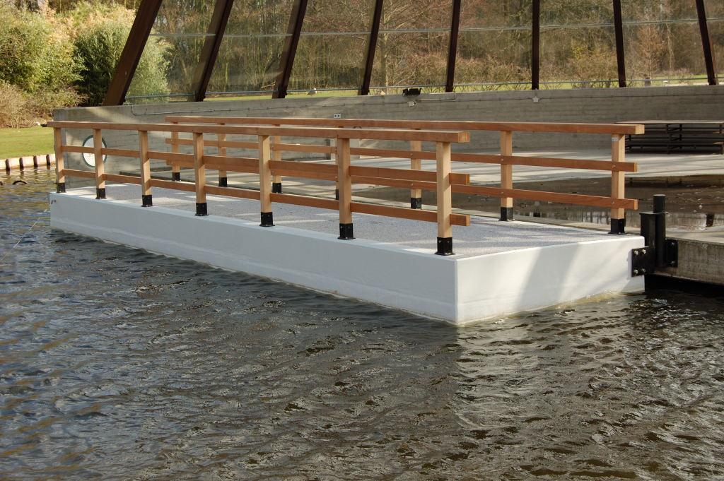 FRP bridges in The Netherlands Floating access bridge dimensions : 9 x