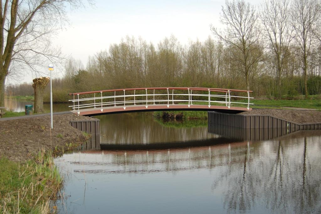 FRP bridges in The Netherlands Bridge on floating foundation with FiberSmile handrail system dimensions