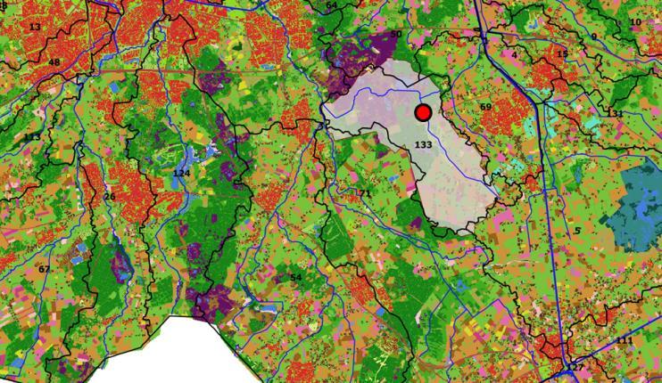 actuele bemesting historisch bemesting nalevering bodem Natuur Uitspoeling door kwel depositie en infiltratie 1 Landbouw Overig 2 rwzi overstorten overig antropogeen 3 depositie open water buitenland