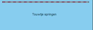 1 kind heeft een blinddoek om (tikker) hij/zij probeert de kinderen in het wandrek te tikken. De kinderen in het wandrek proberen zo min mogelijk geluid te maken. Getikt is naar beneden klimmen.