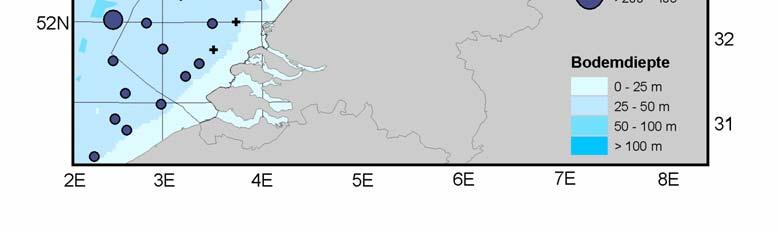 Dit sluit aan op de theorie dat er twee subpopulaties in de Noordzee aanwezig zijn, één ten noorden en één ten zuiden van de Doggersbank (Hislop & McKenzie, 1976).