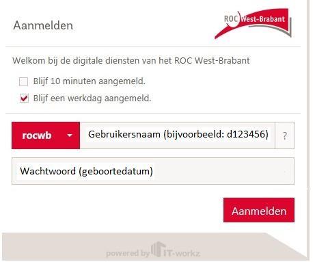 INSTRUCTIEKAART INLOGGEN Inloggen op portal (https://portal.rocwb.