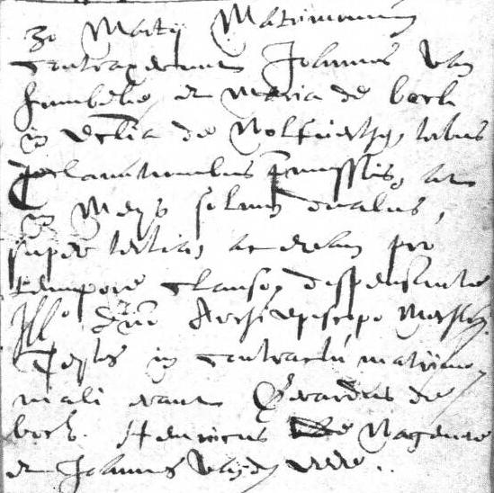 Laurentius De Boeck ged. Wolv. 25 juli 1620 (ss. Joannes Berlis, Catharina -) 6. Martina De Boeck ged. Wolv. 22 feb. 1623 (ss. Martinus De Smidt, Joanna Smets), 20 mei 1654; tr.