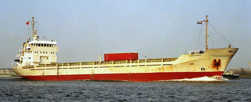 bij Maersk Shipping (U.K.) Ltd. 15-11-2004 (e) verkocht aan The Maersk Co. Ltd., Londen-U.K., in beheer bij A.P. Møller-Mærsk A/S, Kopenhagen.