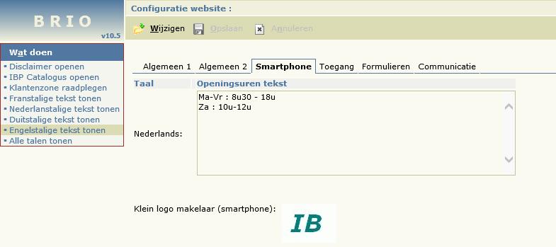 IBP catalog Beveiligingssleutel: een beveiligingssleutel die u toelaat de link te leggen naar uw maatschappijcatalogus.