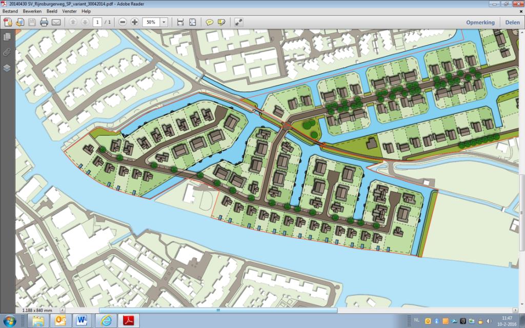 Projecten Oegstgeest 2018 Deelproject Rijnvaert Projectbeschrijving In dit gebied van 6,5 ha zijn 66 vrije sector woningen gepland.