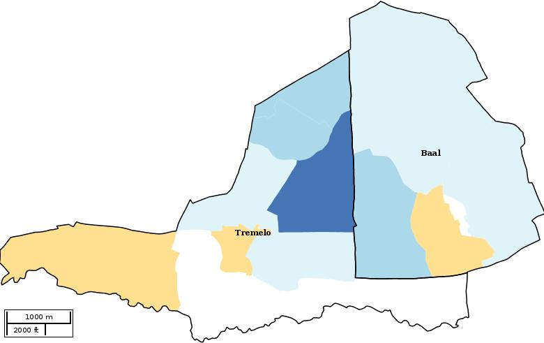 Kaartvisualisatie welvaartsindex per statistische sector (wijk) voor TREMELO Welvaartsindex*... 59 60 69 70 79 80 89 90 99 100 109 110 119 120 129 130 139 10.