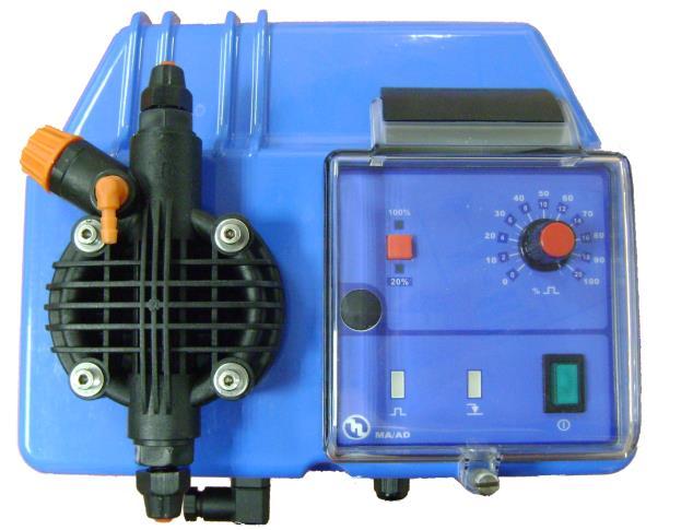 BT-MA/AD BT-MA/M Doseerpompen De BT-MA/AD en MA/M modellen zijn eenvoudig bedienbare magnetisch aangedreven voor het doseren van diverse chemicaliën. De MA/M uitvoering is digitaal.