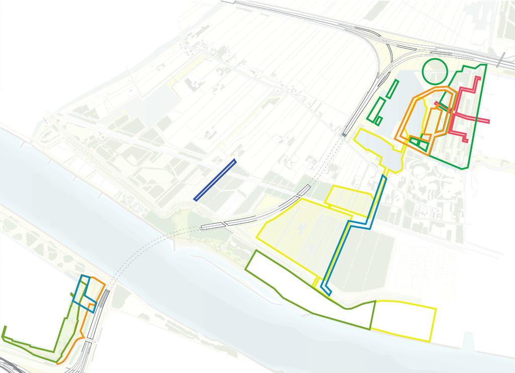 Indeling landschapsplan in projecten M1 M2 M3 M6 M13 M12 88 Landschapsplan