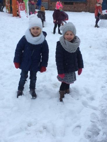 sneeuw lopen! Wat een plezier! Jammer dat het zo snel voorbij was.