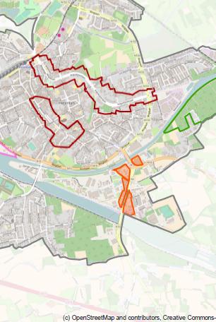 Het PRUP voorziet bovenop de huidige bestemming kmo-zone een overdruk die beperkte uitbreiding en herstructurering van de detailhandelsconcentratie mogelijk maakt.