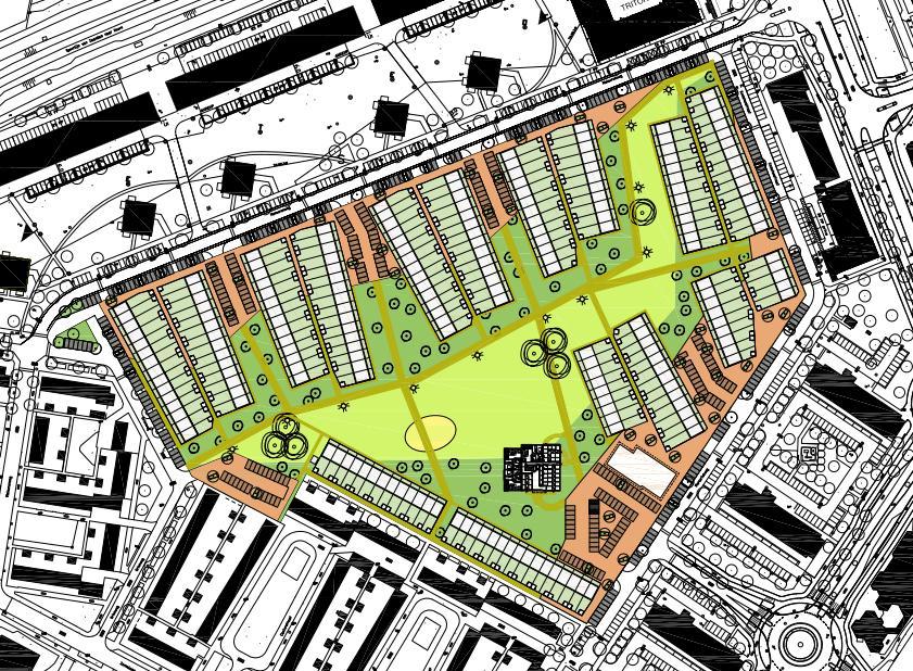 3 Toekomstige situatie 3.1 Ontwikkeling Woningstichting Wherestad is voornemens om een centraal gelegen gebied binnen de wijk Wheermolen-West te herontwikkelen.