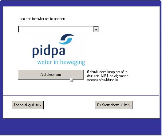 Selecteer de printer en de formulieren die je wenst af te drukken. Door de knop "druk ALLE records af van dit formulier", zullen alle formulieren van dit type worden afgedrukt.