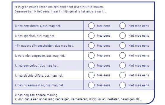 Het moet hoe dan ook duidelijk zijn dat er geen enkel excuus is voor wangedrag.