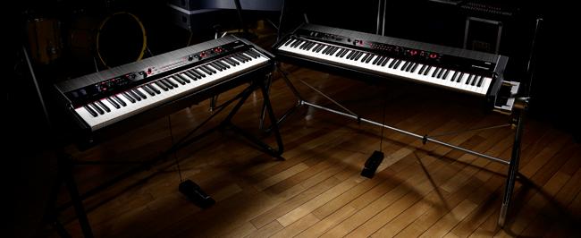 De ultieme stagepiano: Grandstage Zeven sound engines: de SGX 2 met zijn zes befaamde akoestische piano's plus de EP 1, CX 3, VOX, Compact, AL 1 en HD 1.