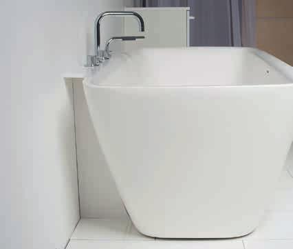 RAL kleur mogelijk Standaard worden deze baden aangeboden in witte afwerking.
