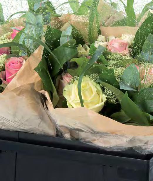 PROCONA Houdt bloemen vers van producent naar consument Voordelen Procona Behoud van kwaliteit; bloemen staan in water en hebben ventilatie