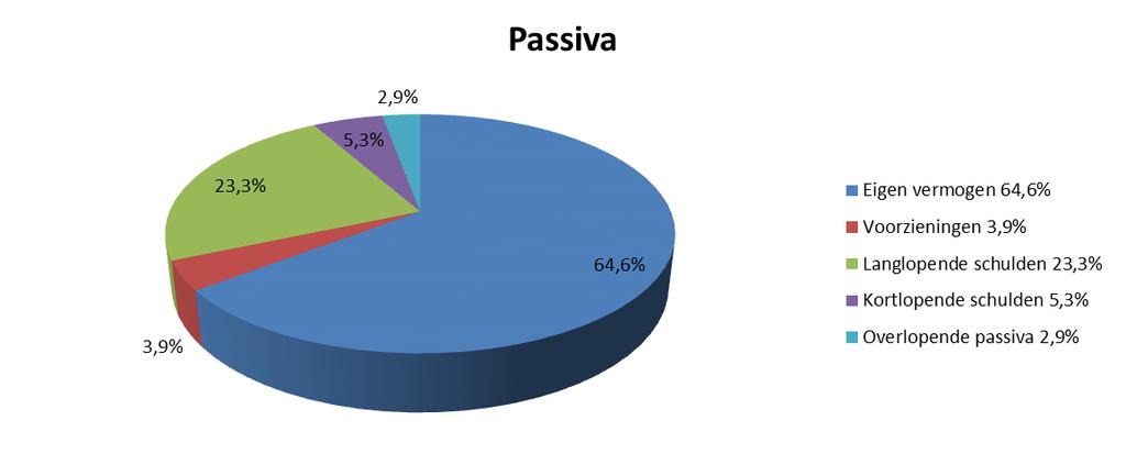 De financieringsbronnen van bovengenoemde bezittingen zijn de passiva.