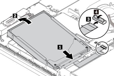 4. Plaats de klep aan de onderkant van de computer terug. 5. Keer de computer om. Sluit de netvoedingsadapter en alle kabels aan.