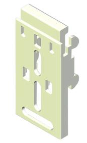 Montage gordijnrails Voor zowel muur- als plafondmontage als voor midden- of enkelsluiting gelden de volgende instructies: 1.