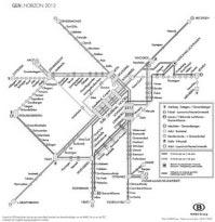 3. HET GEN IN EN ROND BRUSSEL De pendelaars die binnen een straal van 30 km rond Brussel wonen een performant alternatief voor de wagen bieden Frequentie van 4 treinen/u tijdens de piekuren 8 radiale