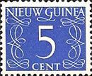 Postzegels gedurende het Nederlandse bewind in Nederlands Nieuw Guinea. Type Van Krimpen Tot 1950 werden in Nieuw Guinea postzegels van Nederlands-Indië gebruikt.