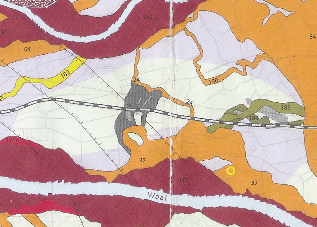 2.2 Fysische geografie (KNA 3.2 LS04) Volgens de geologische kaart van Nederland (blad 39 oost) ligt het plangebied op afzettingen in recente stroomgordels.