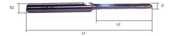 1.9 HSS speciale frezen voor PVC en ALU Bestelnummer D Afmetingen in mm L1 L2 D2 Rotation Removal Down Lepelfrezen: 339042510 4 100 25 8 18.000 5 400 339053581 5 80 35 8 18.