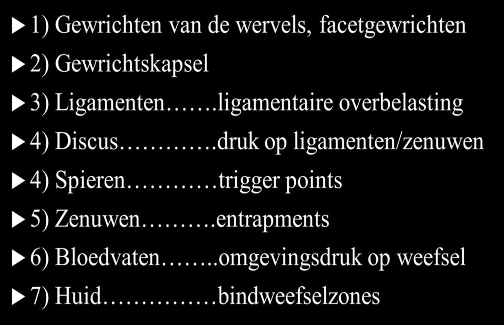 Welke weefselstructuren