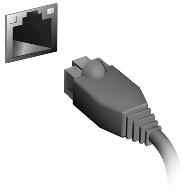 36 - Verbinding maken met het Internet Verbinding maken via een kabel Ingebouwde netwerkvoorziening Steek de netwerkkabel in de netwerkpoort van de computer en in een poort op de router.