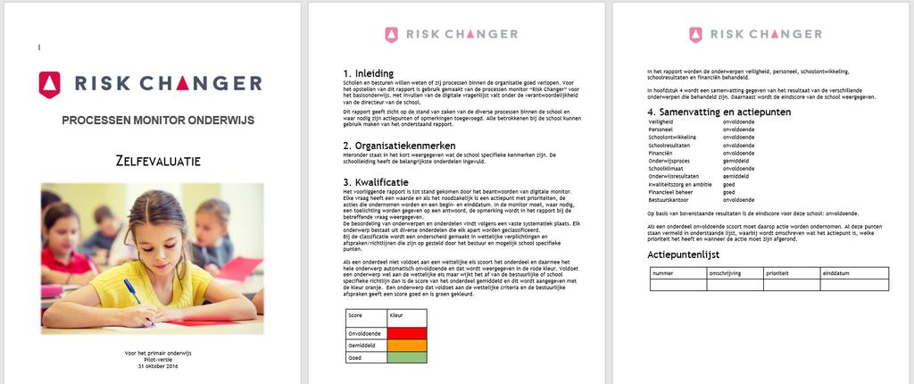 Als de audit afgerond is kan het complete