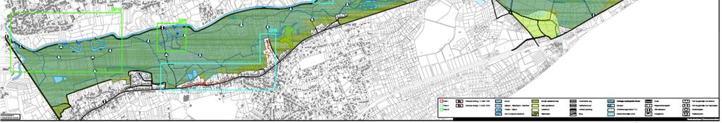 De bestaande waterlopen van 2de categorie (Moutlaak, Heidelaakbeek, Leibeek) en waterloop van 1ste categorie (Winge) blijven behouden als natuurlijk afwatersysteem van het deelgebied naar de Demer.