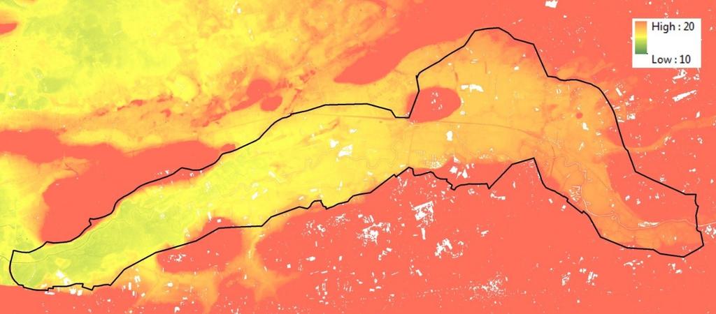 De uitgestrekte wei- en hooilanden verdwenen vanaf het einde van de 18 de eeuw als gevolg van een verbeterde ontwatering. De meeste valleigronden werden omgezet naar akkers.