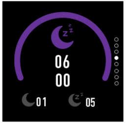 Slaapcontrole Het horloge controleert uw slaap automatisch.