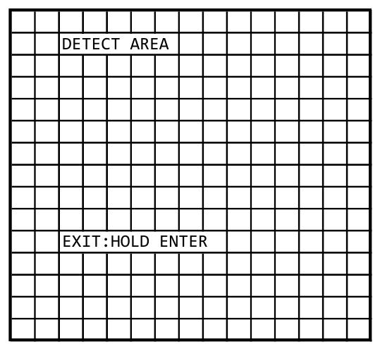 DETECT SENSE [000 ~ 127]: Hiermee stelt u de bewegingssensor gevoeligheid. BLOK DISP [OFF, ON] (BLOK DISP [UIT, AAN]): Controls the ON/OFF (AAN, UIT)-status van de bewegingssensor blok weergave.