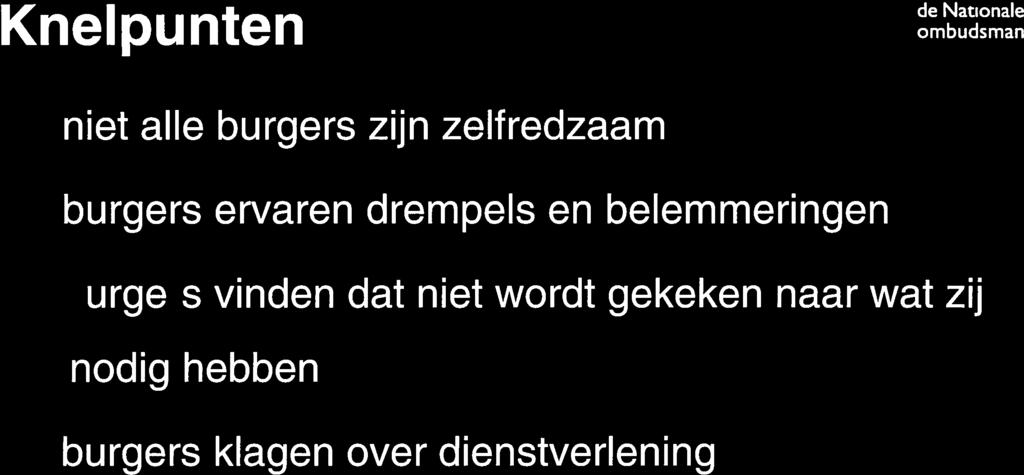 zelfredzaam burgers ervaren drempels en