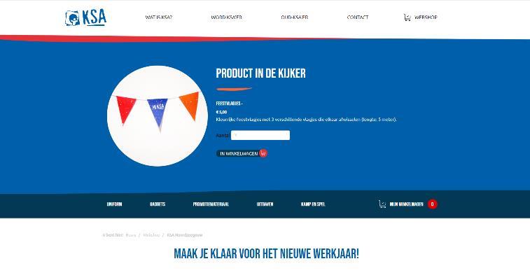 Webshop. 2.