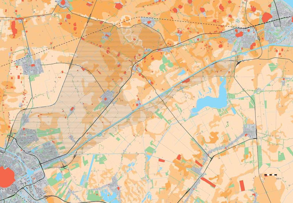 Delfzijl Loppersum N996 Appingedam Bedum N46 Ten Boer N33 N360 N865 ARCHEOLOGIE zoekgebied lage verwachtingswaarde