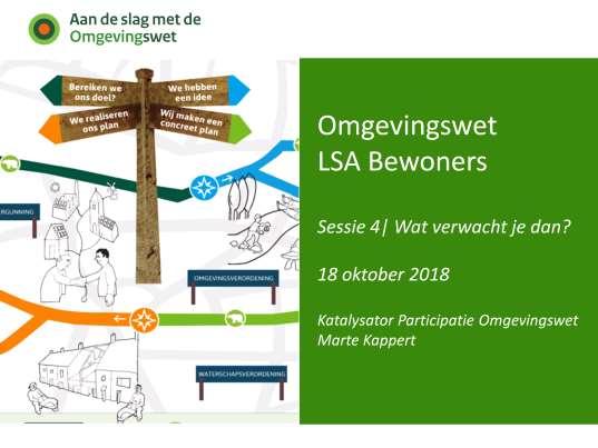 Marte = Bewegingmaker en procesontwerper bij 7Zebra s Katalysator Participatie Omgevingswet bij Programma Initiatiefnemer van Marconia in Rotterdam Vraag aan Rutger: waarom organiseert LSA Bewoners