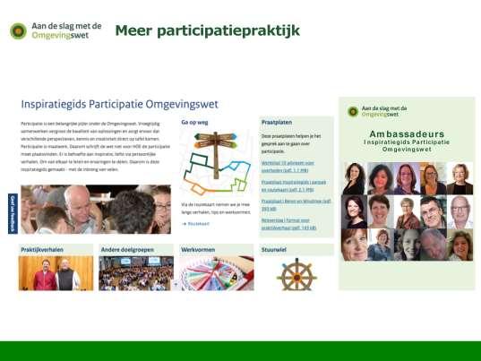 Daarvoor de Inspiratiegids ontwikkelt die -Hulp biedt in het maken van een aanpak participatie -Inspiratie geeft via voorbeelden