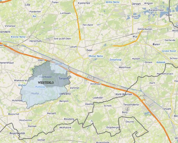 Visualisatie verzorgingsgebied periodieke goederen