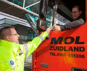 Alle klanten die die dag het Tolplein passeerden, gaven we een