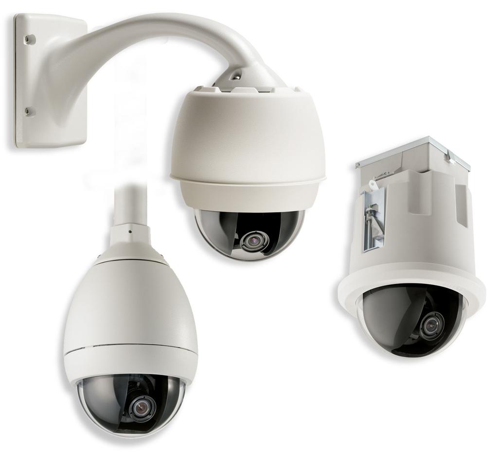 CCTV AutoDome 100-serie vast camerasysteem AutoDome 100-serie vast camerasysteem 540TVL vaste dome-serie Volledig vervangbare CPU's, camera's, behuizingen, communicatie en montagesteunen