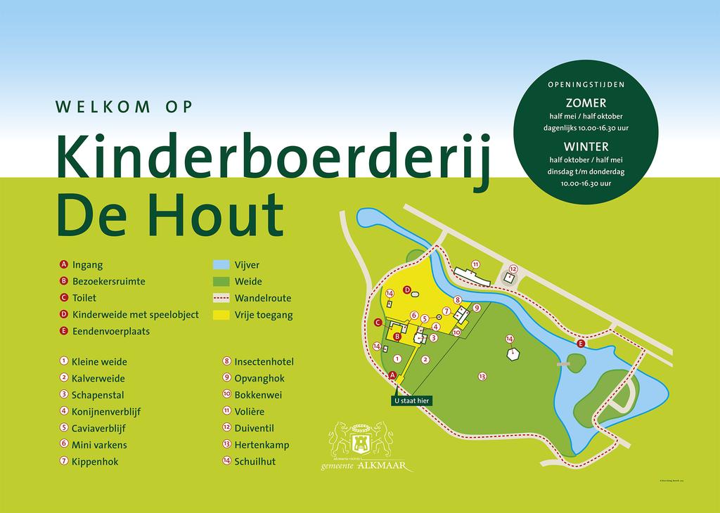 Door U aan te leveren: naam / logo basis plattegrond