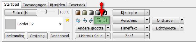 Spiegelen Je kan foto's horizontaal of verticaal